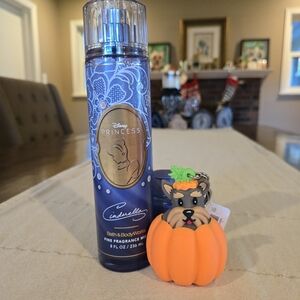 Bath And Body Works Cindarella Set With Yorkie Pocketbac Holder